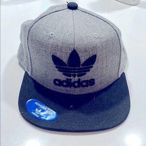 Adidas Heather Gray and Black Cap